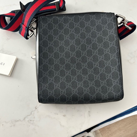 Gucci Black Crossbody Bag with Patches - Picture 3 of 4